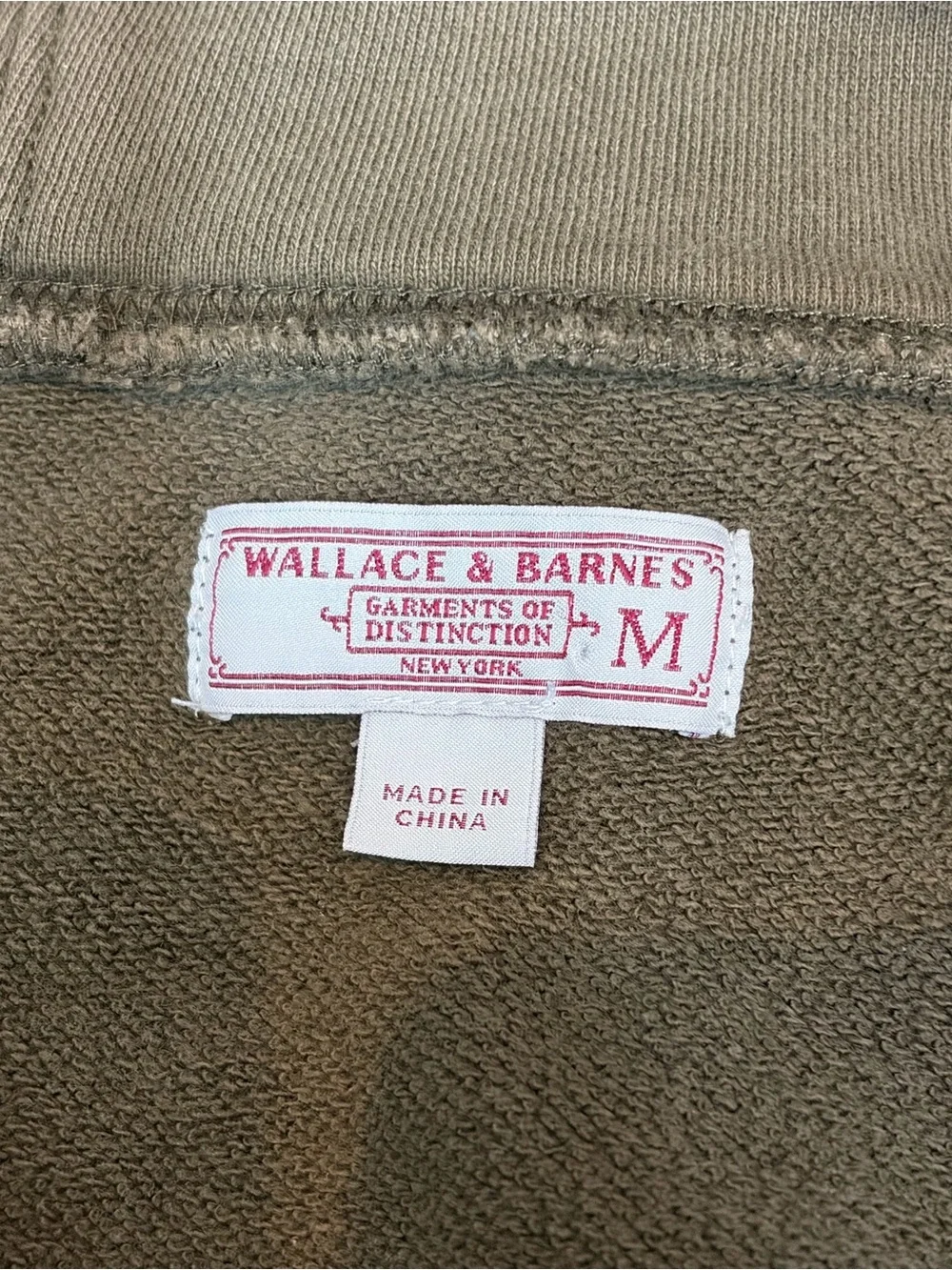 J. Crew Wallace and Barnes double Pocket Pullover Sweatshirt Brown size Medium